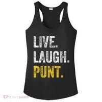 Live Laugh Punt Funny Punts Iowa Lover  Ladies PosiCharge Competitor Racerback Tank thumb 0