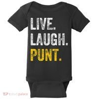 Live Laugh Punt Funny Punts Iowa Lover  Baby Bodysuit thumb 0