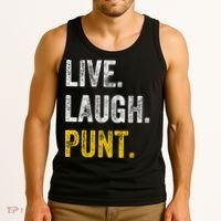 Live Laugh Punt Funny Punts Iowa Lover  Tank Top thumb 3