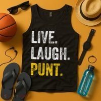 Live Laugh Punt Funny Punts Iowa Lover  Tank Top thumb 4