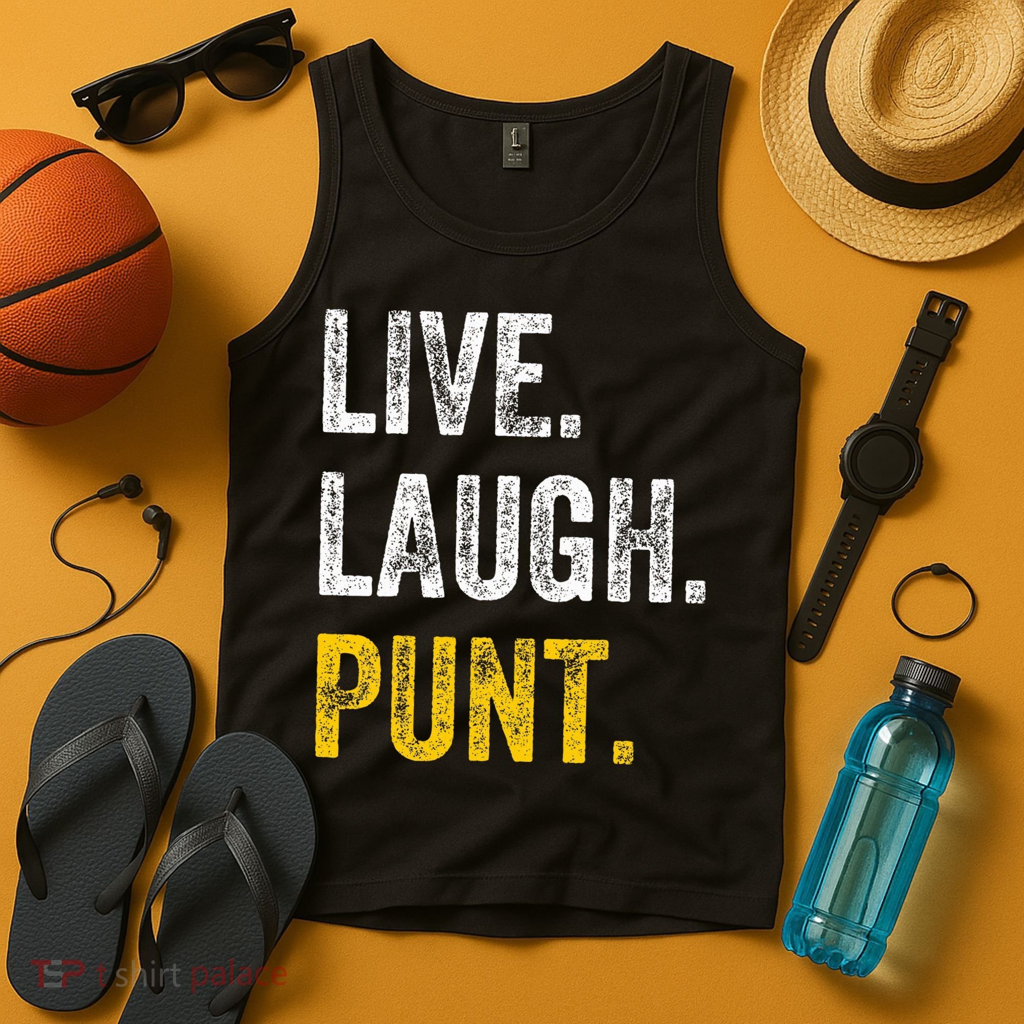 Live Laugh Punt Funny Punts Iowa Lover  Tank Top