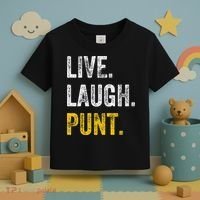 Live Laugh Punt Funny Punts Iowa Lover  Toddler T-Shirt thumb 3