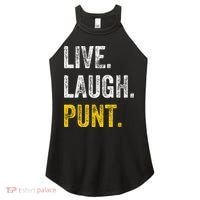 Live Laugh Punt Funny Punts Iowa Lover  Women's Perfect Tri Rocker Tank thumb 0
