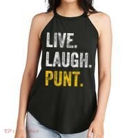 Live Laugh Punt Funny Punts Iowa Lover  Women's Perfect Tri Rocker Tank thumb 2