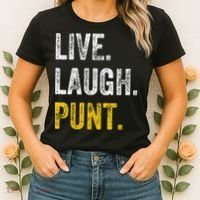 Live Laugh Punt Funny Punts Iowa Lover  Women's T-Shirt thumb 2