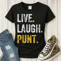 Live Laugh Punt Funny Punts Iowa Lover  Women's T-Shirt thumb 3