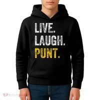 Live Laugh Punt Funny Punts Iowa Lover  Kids Hoodie thumb 4