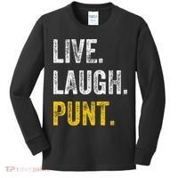 Live Laugh Punt Funny Punts Iowa Lover  Kids Long Sleeve Shirt thumb 0