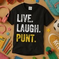 Live Laugh Punt Funny Punts Iowa Lover  Kids T-Shirt thumb 3