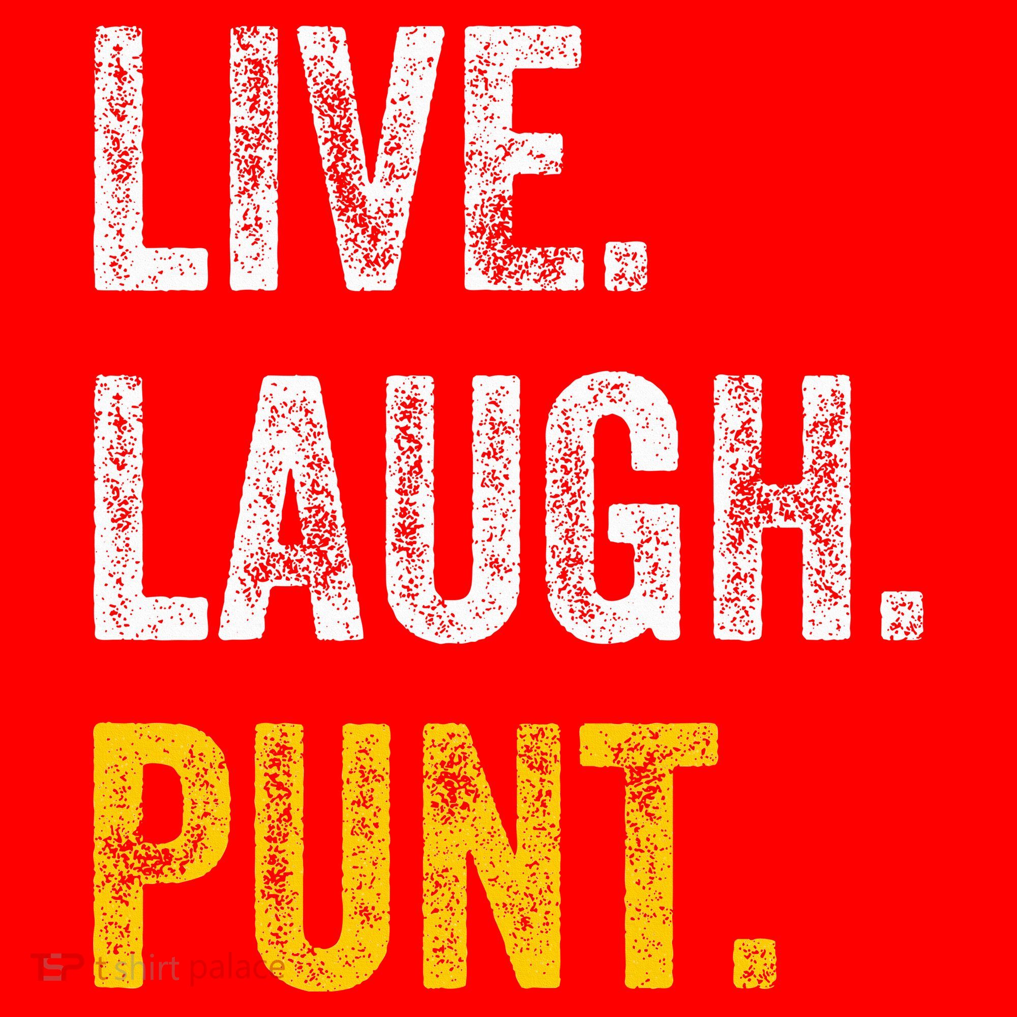 Live Laugh Punt Funny Punts Iowa Lover  Santa Hat