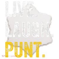 Live Laugh Punt Funny Punts Iowa Lover  Ceramic Ornament thumb 2