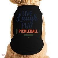 Live Laugh Play Pickleball Gift For Pickleball Fan Sport Doggie Tank thumb 0