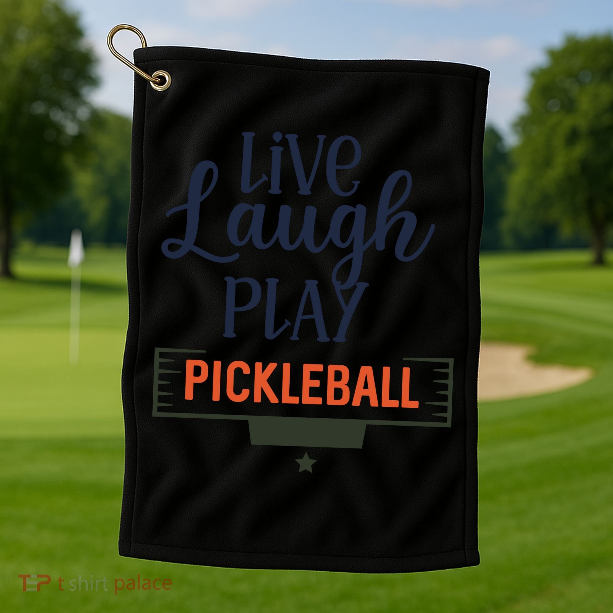 Live Laugh Play Pickleball Gift For Pickleball Fan Sport Golf Towel