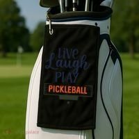Live Laugh Play Pickleball Gift For Pickleball Fan Sport Golf Towel thumb 2