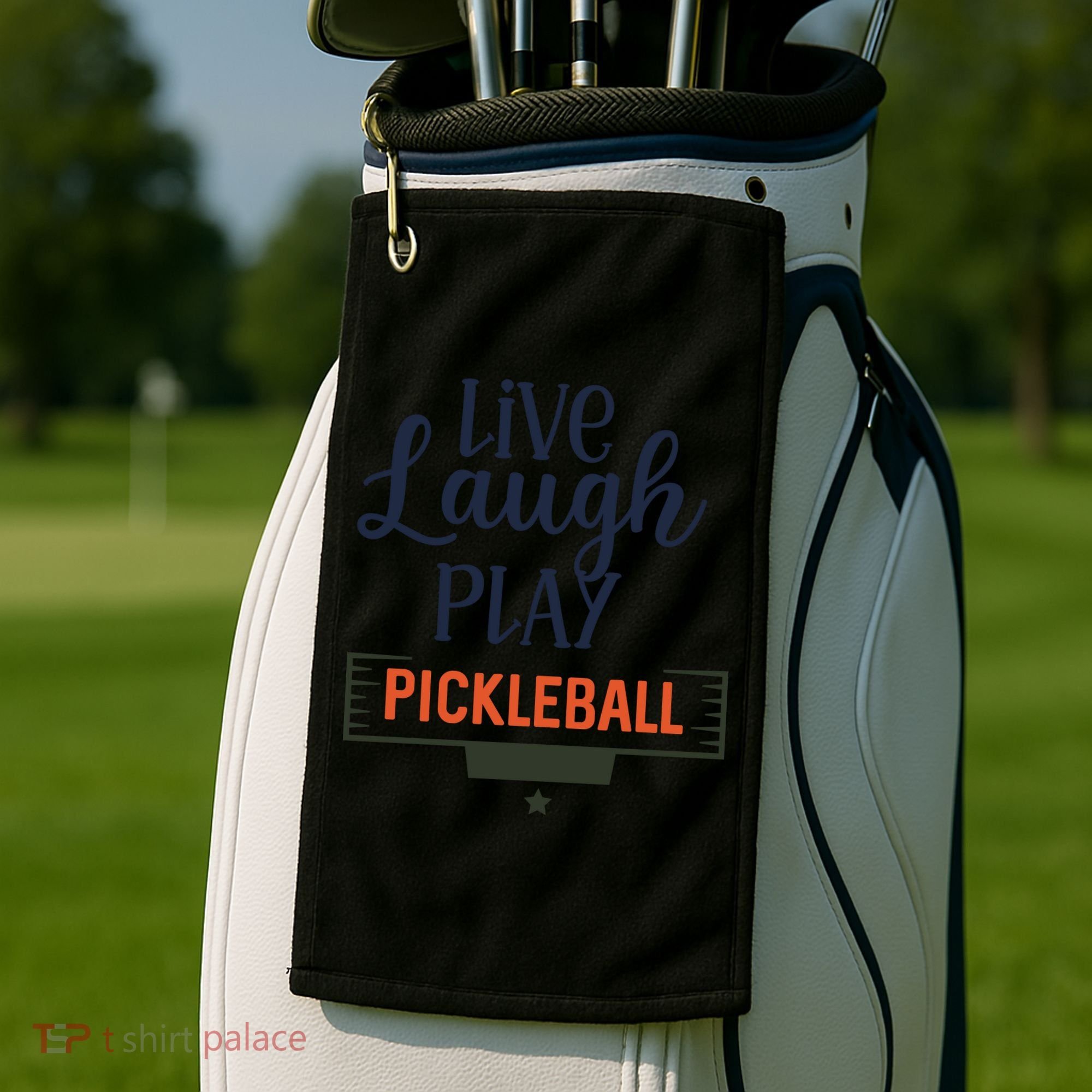 Live Laugh Play Pickleball Gift For Pickleball Fan Sport Golf Towel
