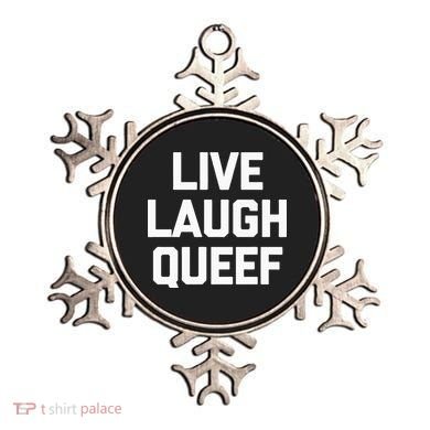 Live Laugh Queef Funny Saying Sarcastic Novelty Cool Cute Ornament