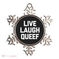Live Laugh Queef Funny Saying Sarcastic Novelty Cool Cute Ornament thumb 0