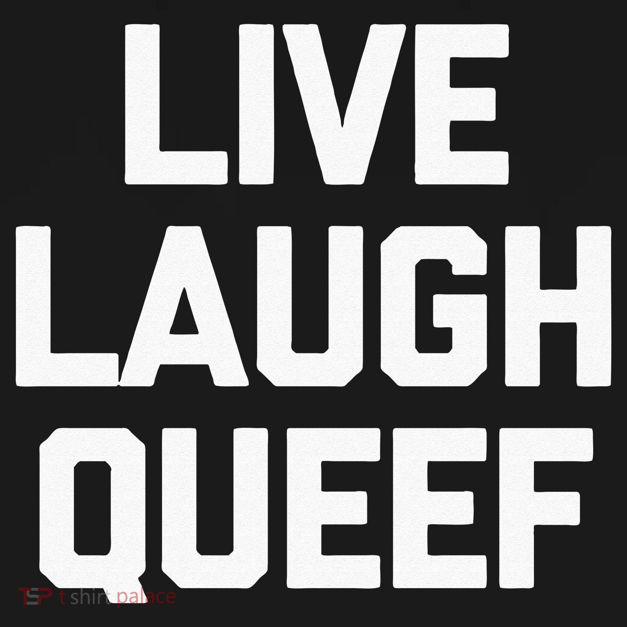 Live Laugh Queef Funny Saying Sarcastic Novelty Cool Cute Ornament