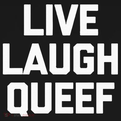Live Laugh Queef Funny Saying Sarcastic Novelty Cool Cute Pom Pom 12in Knit Beanie