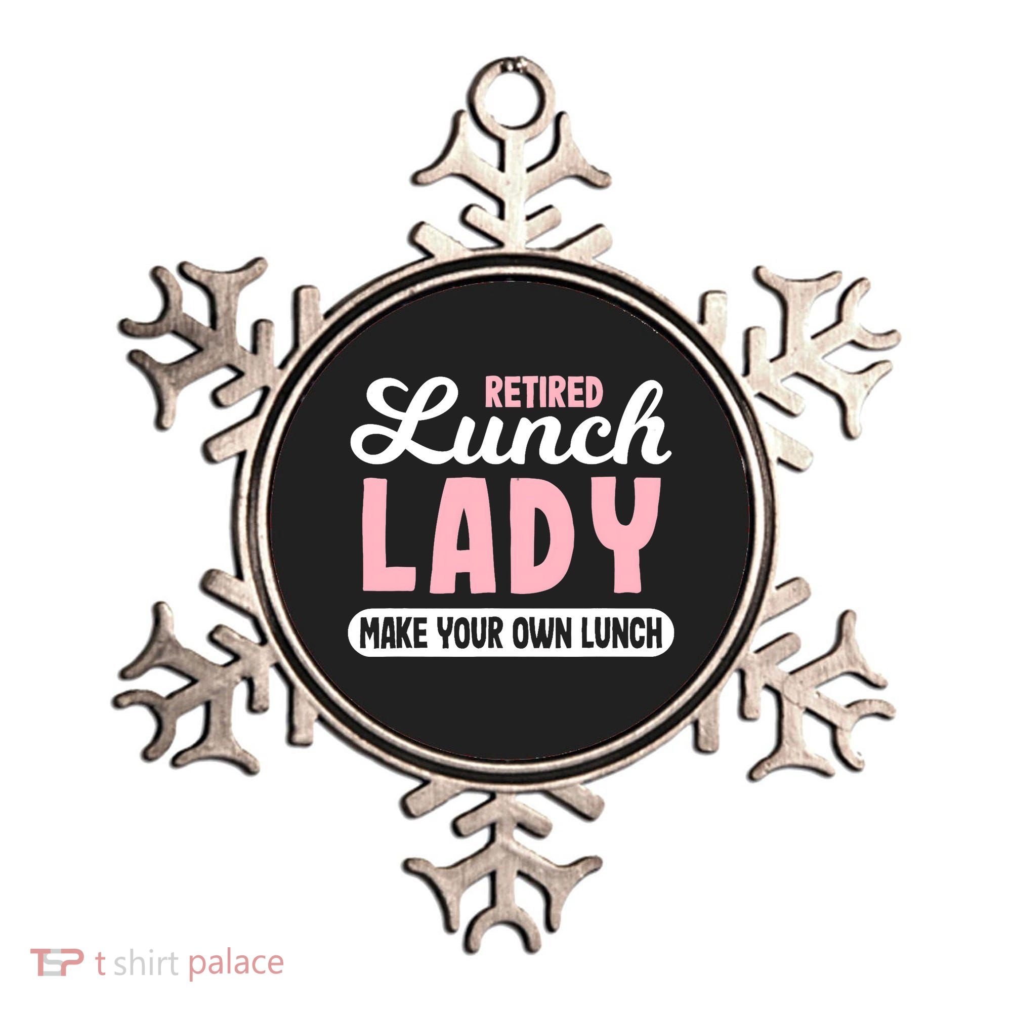 Lunch Lady Retired - Make your own Lunch Cafeteria Ornament