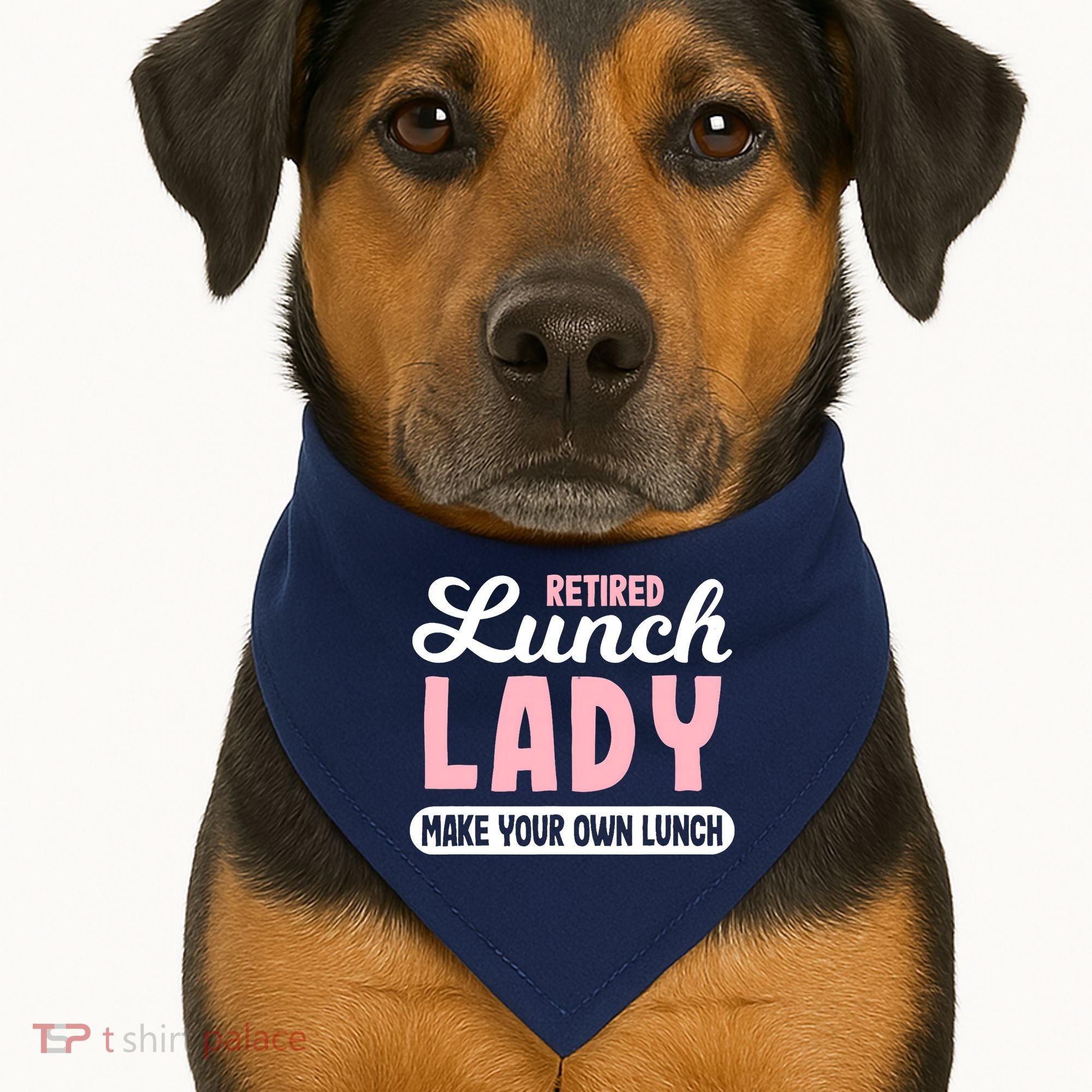 Lunch Lady Retired - Make your own Lunch Cafeteria USA-Made Doggie Bandana