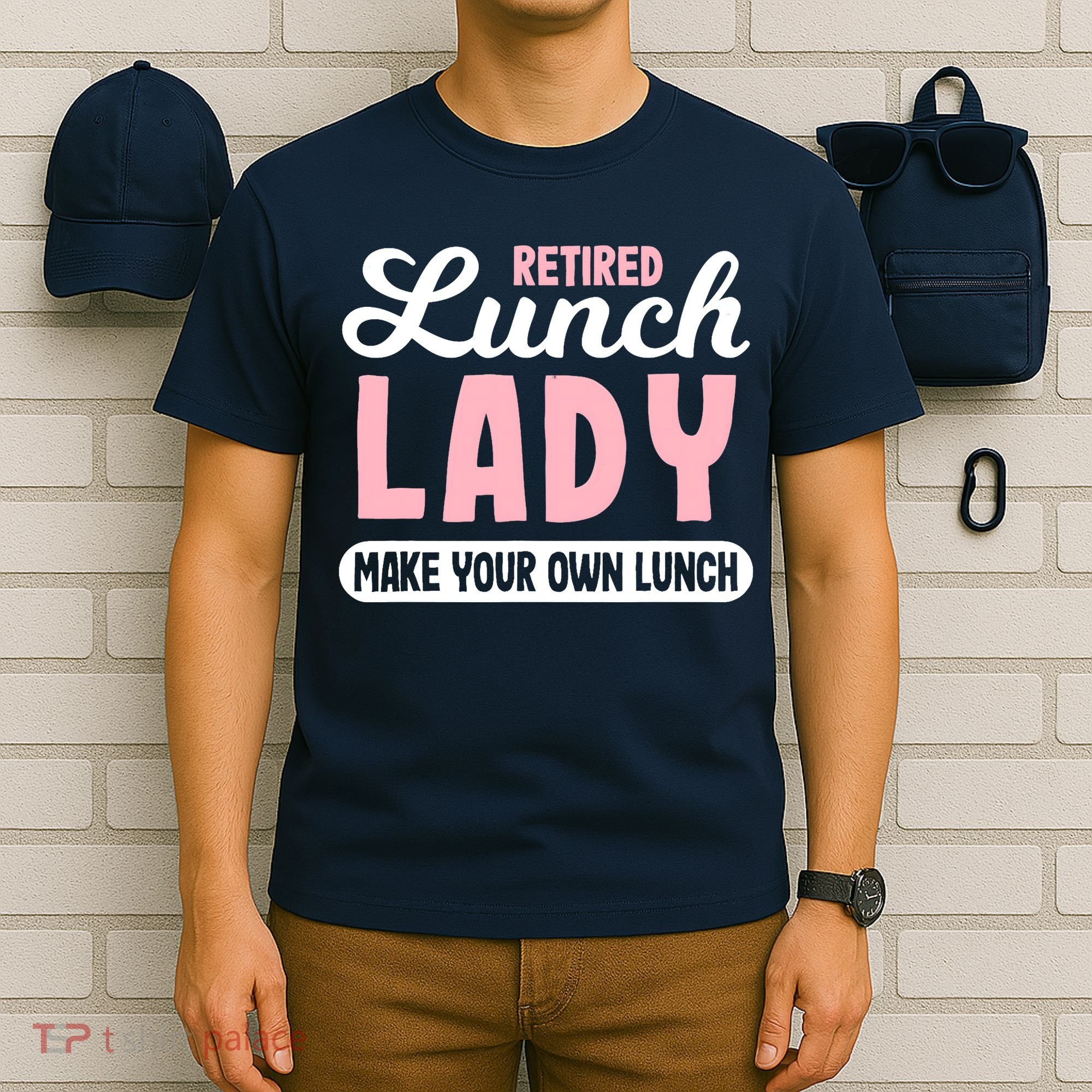 Lunch Lady Retired - Make your own Lunch Cafeteria T-Shirt