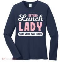 Lunch Lady Retired - Make your own Lunch Cafeteria Women's Long Sleeve Shirt thumb 0