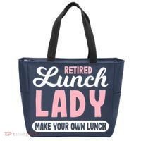 Lunch Lady Retired - Make your own Lunch Cafeteria Tote Bag thumb 0