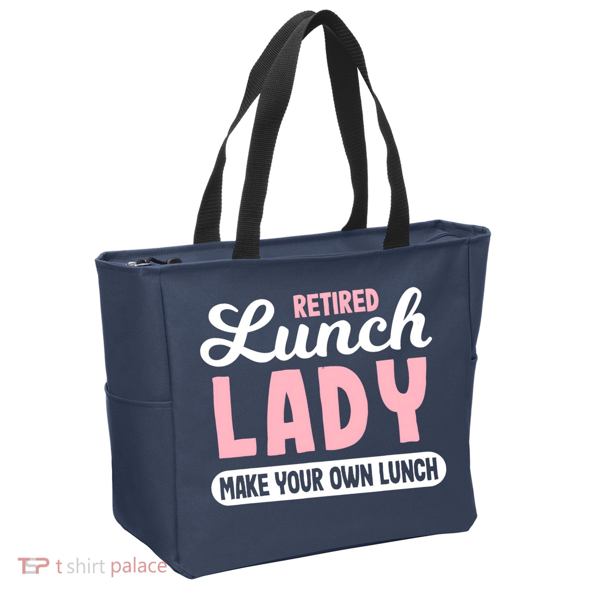 Lunch Lady Retired - Make your own Lunch Cafeteria Tote Bag