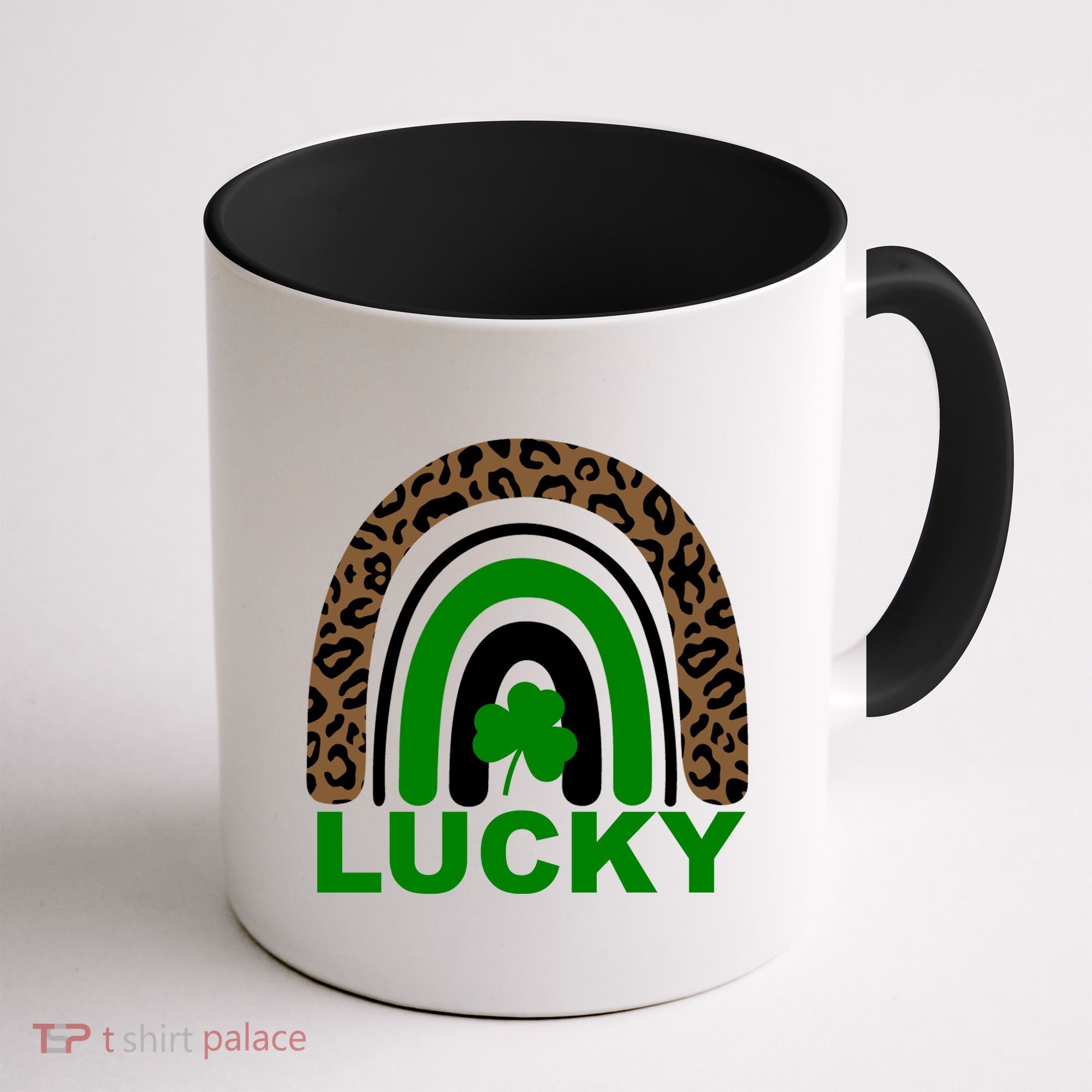 Lucky Leopard Rainbow Coffee Mug