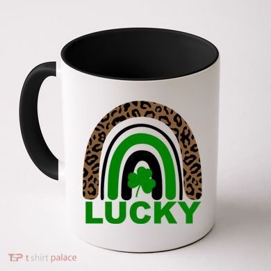 Lucky Leopard Rainbow Coffee Mug