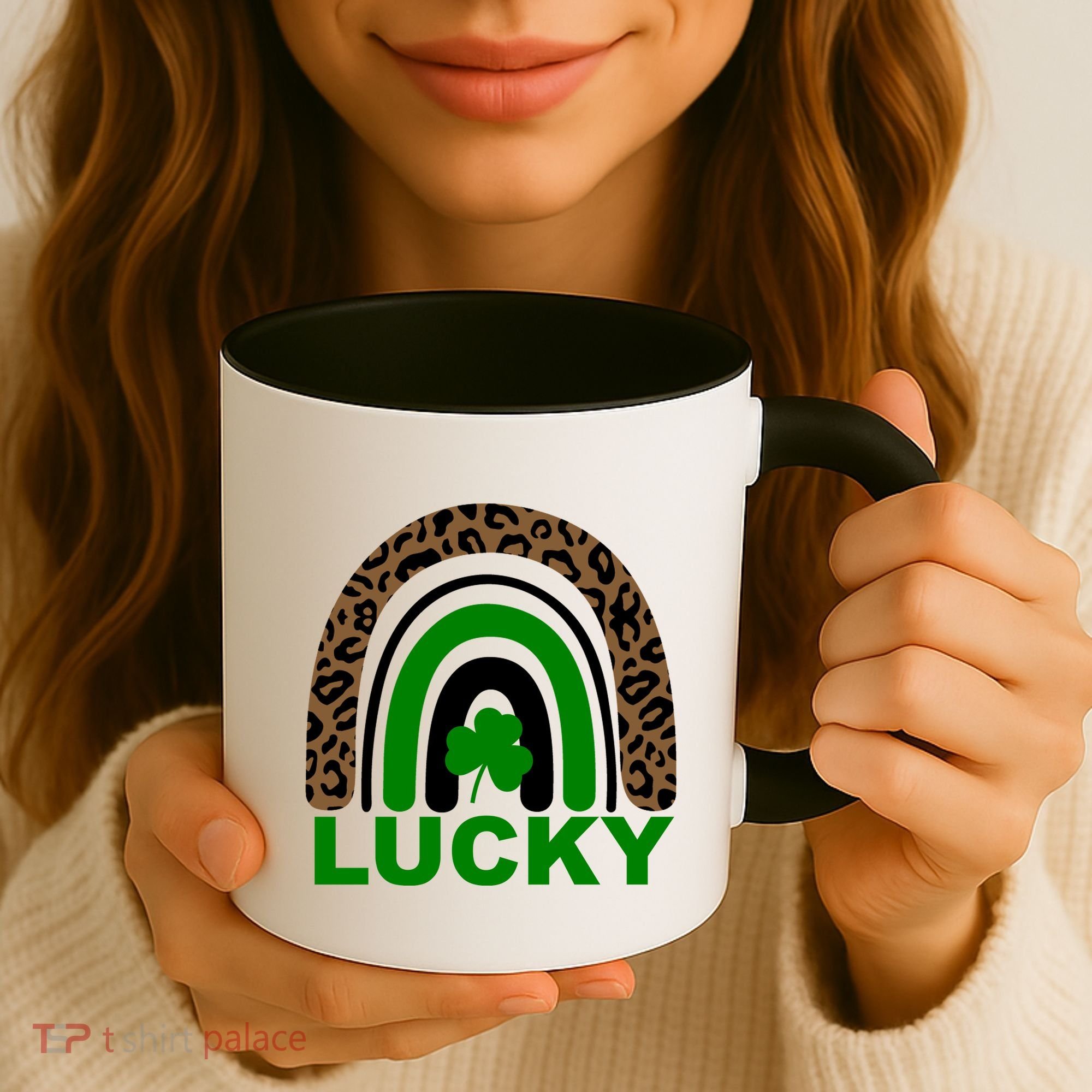 Lucky Leopard Rainbow Coffee Mug