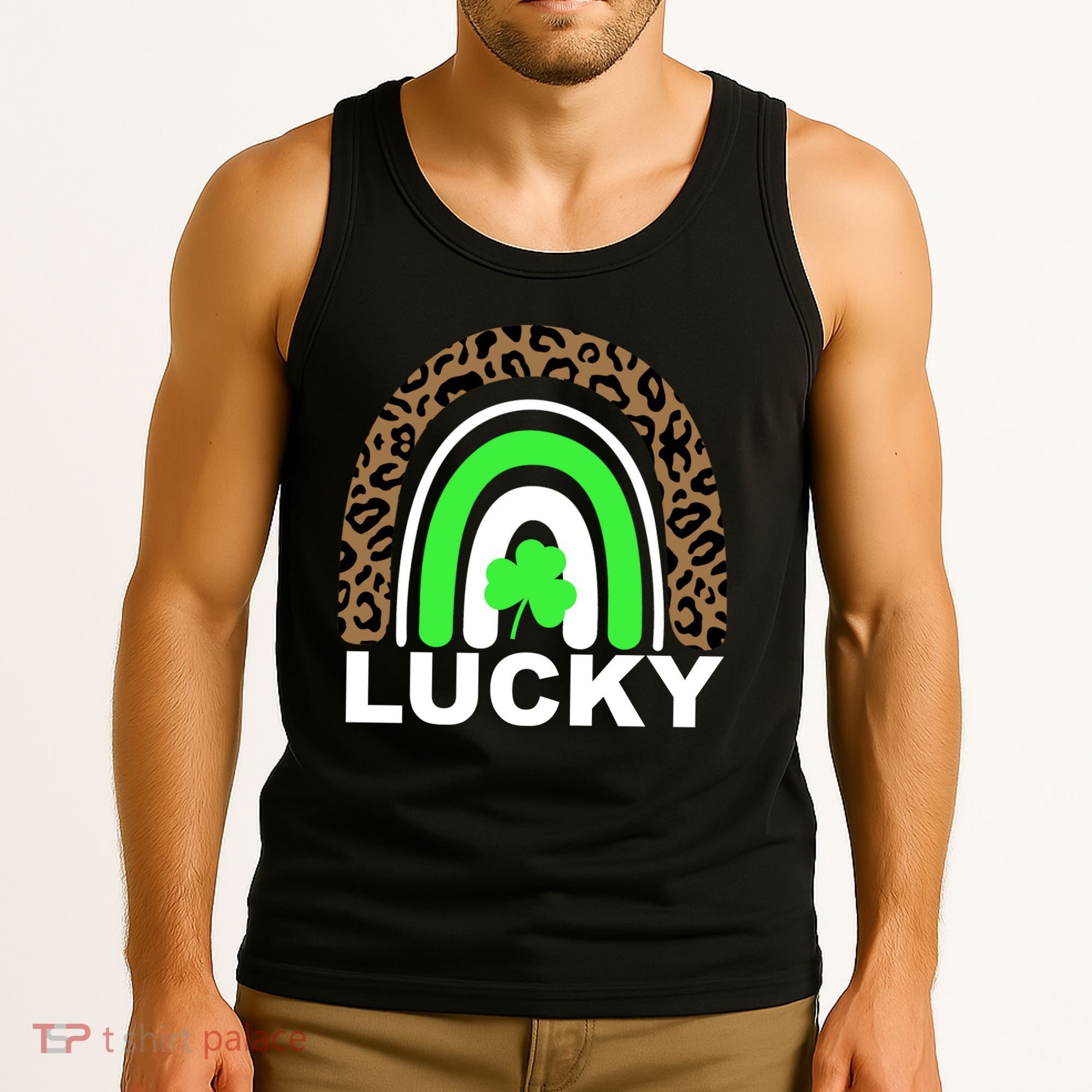 Lucky Leopard Rainbow Tank Top
