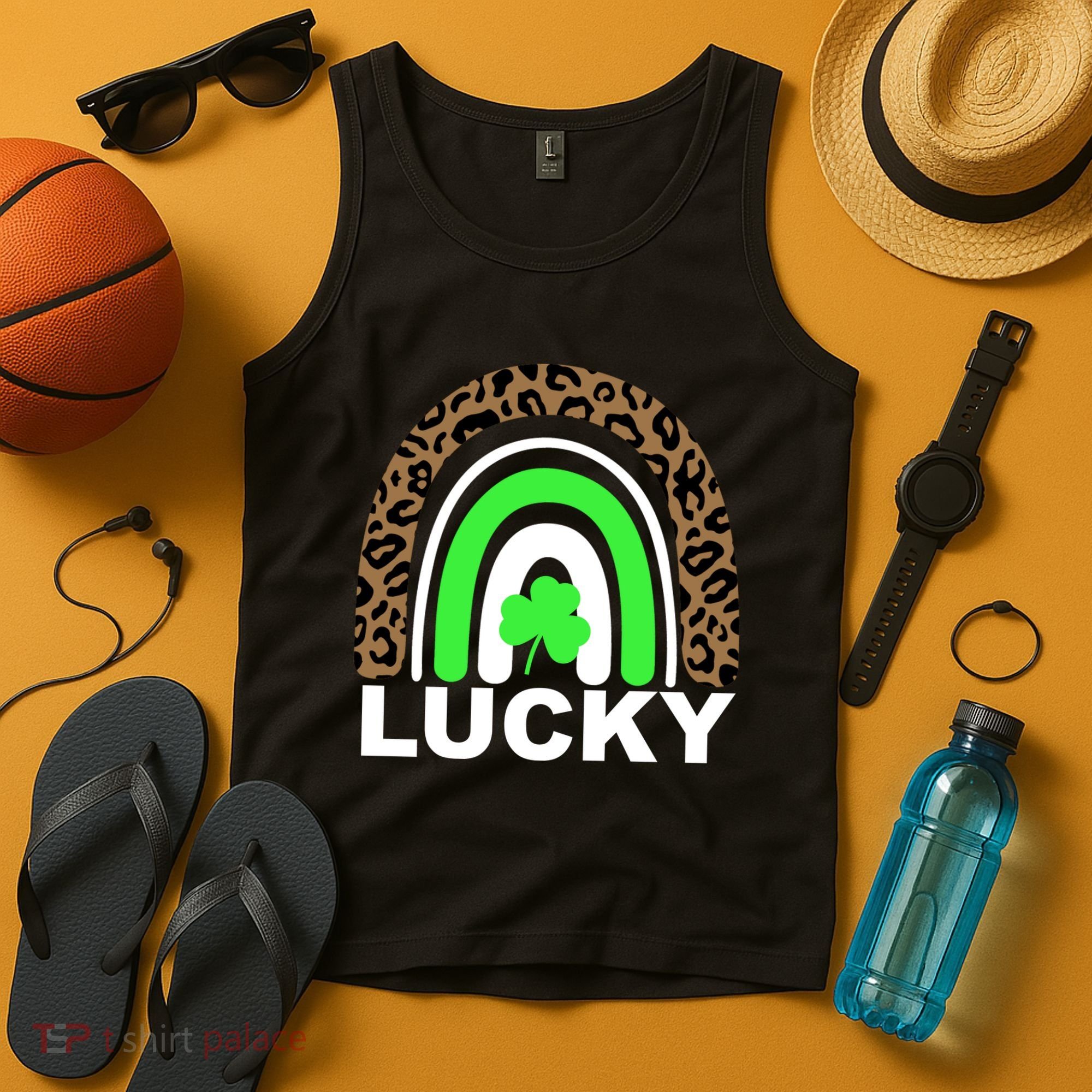 Lucky Leopard Rainbow Tank Top