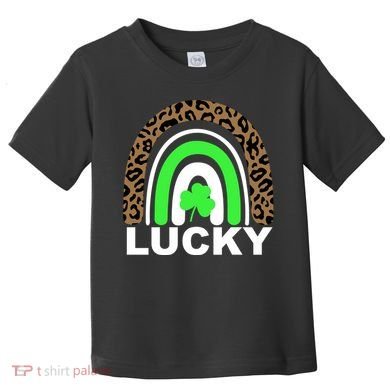 Lucky Leopard Rainbow Toddler T-Shirt