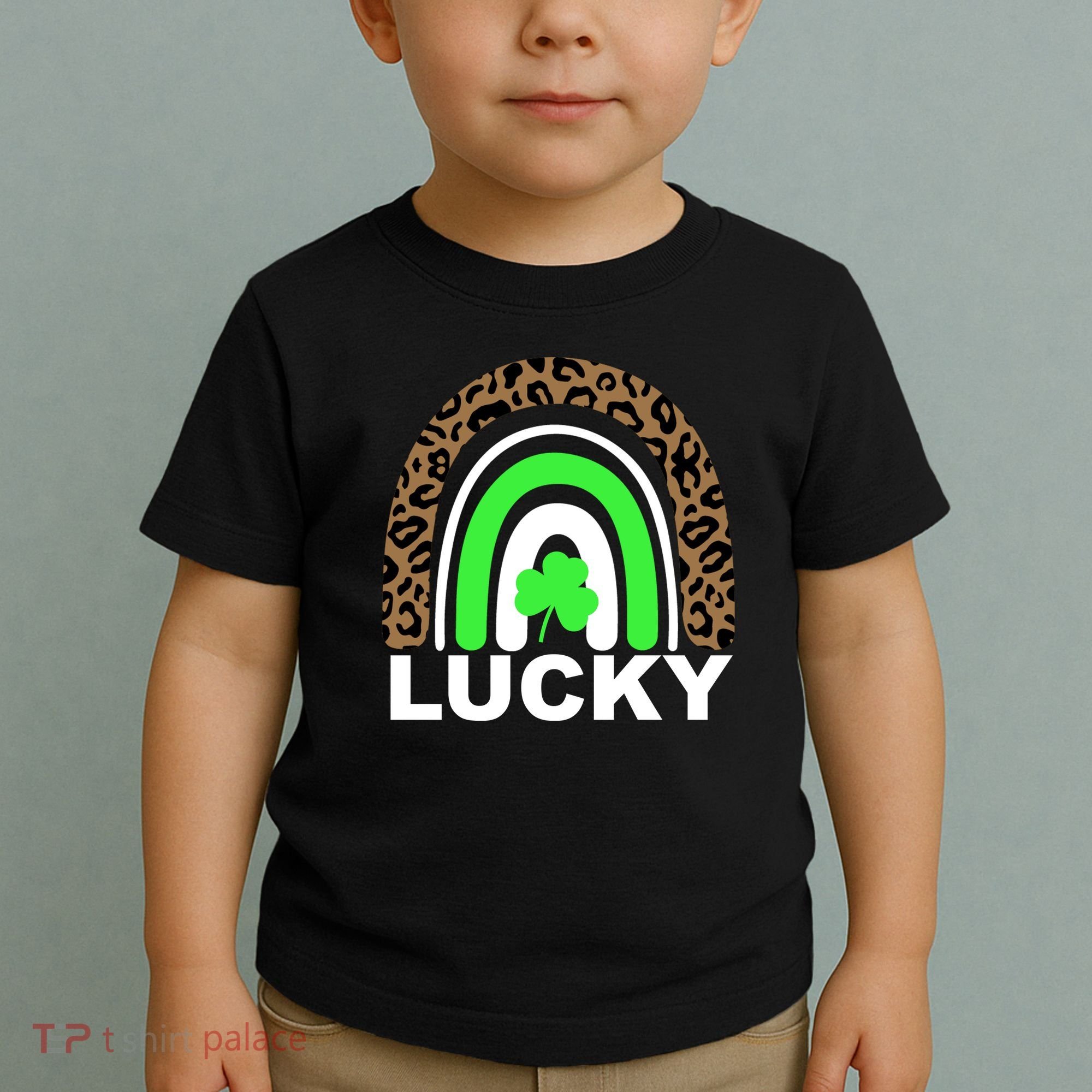 Lucky Leopard Rainbow Toddler T-Shirt