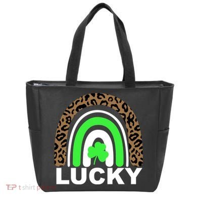 Lucky Leopard Rainbow Tote Bag