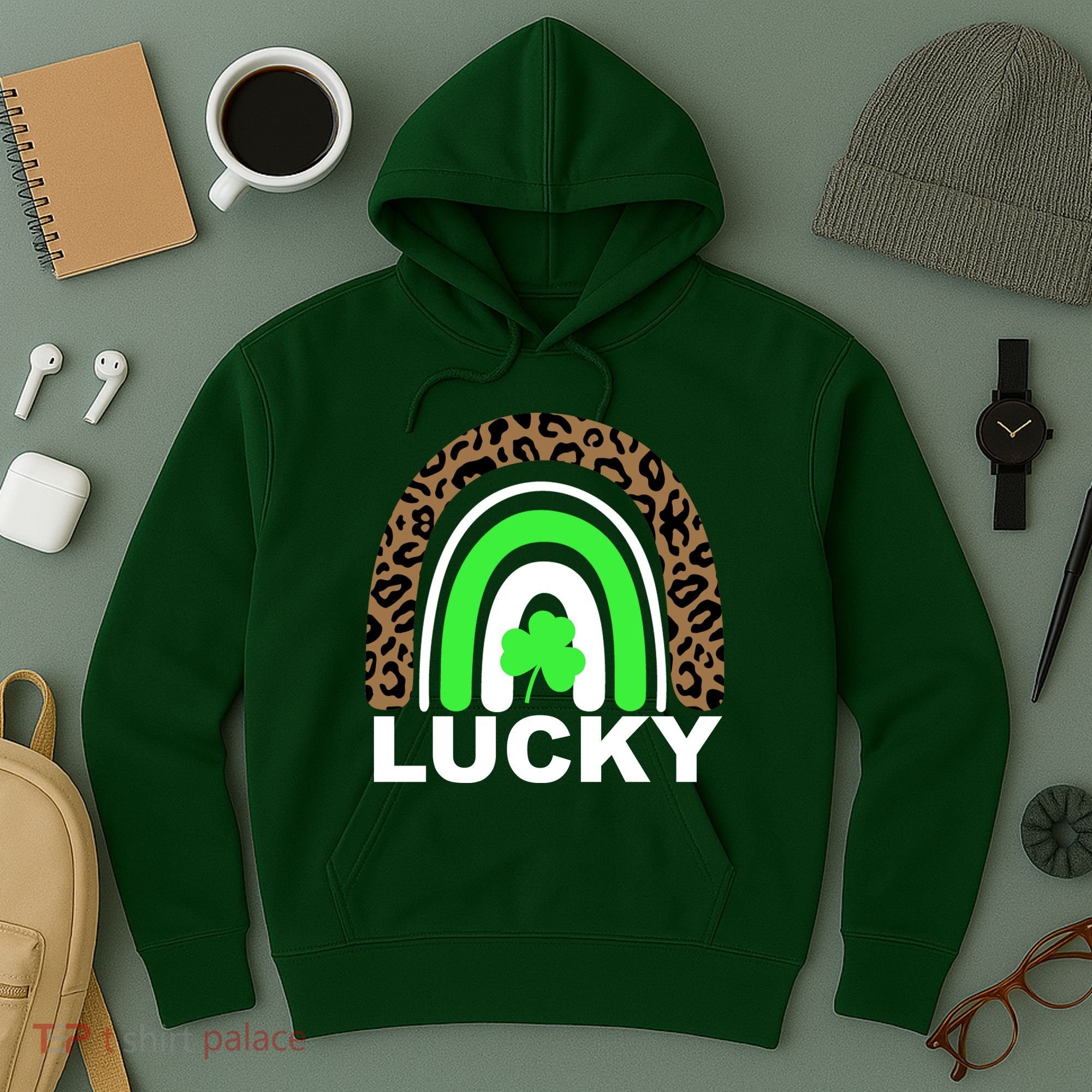 Lucky Leopard Rainbow Hoodie