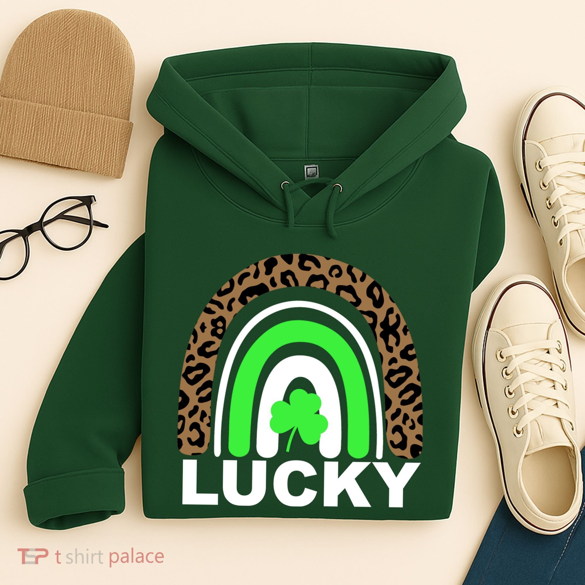Lucky Leopard Rainbow Hoodie