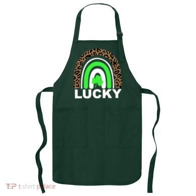 Lucky Leopard Rainbow Apron