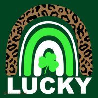 Lucky Leopard Rainbow Button thumb 1