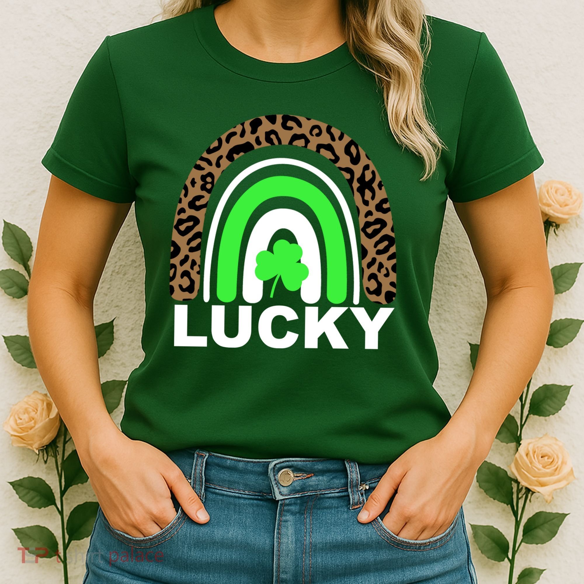 Lucky Leopard Rainbow Women's T-Shirt