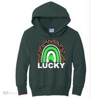 Lucky Leopard Rainbow Kids Hoodie thumb 0