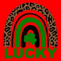 Lucky Leopard Rainbow Santa Hat thumb 1