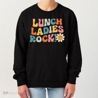 Lunch Ladies Rock! Retro Lunch Ladies Squad Cafeteria Crew Women's Sweatshirt thumb 0