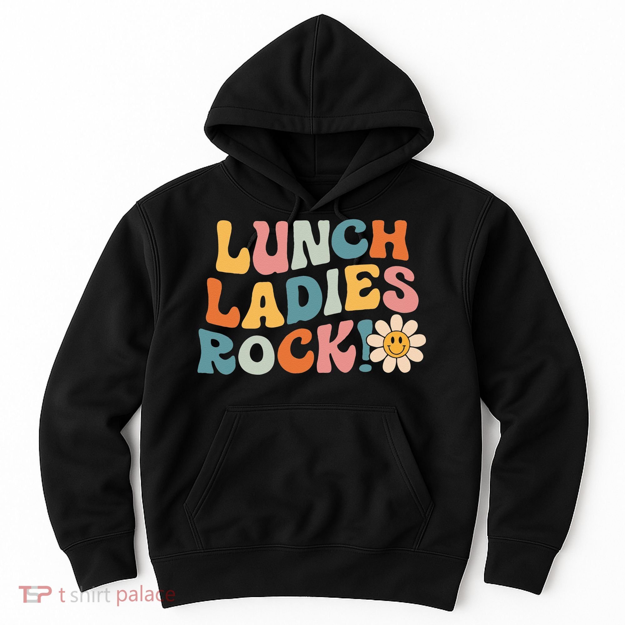Lunch Ladies Rock! Retro Lunch Ladies Squad Cafeteria Crew Hoodie