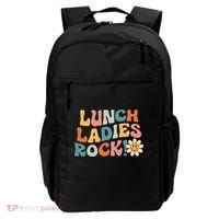 Lunch Ladies Rock! Retro Lunch Ladies Squad Cafeteria Crew Backpack thumb 0