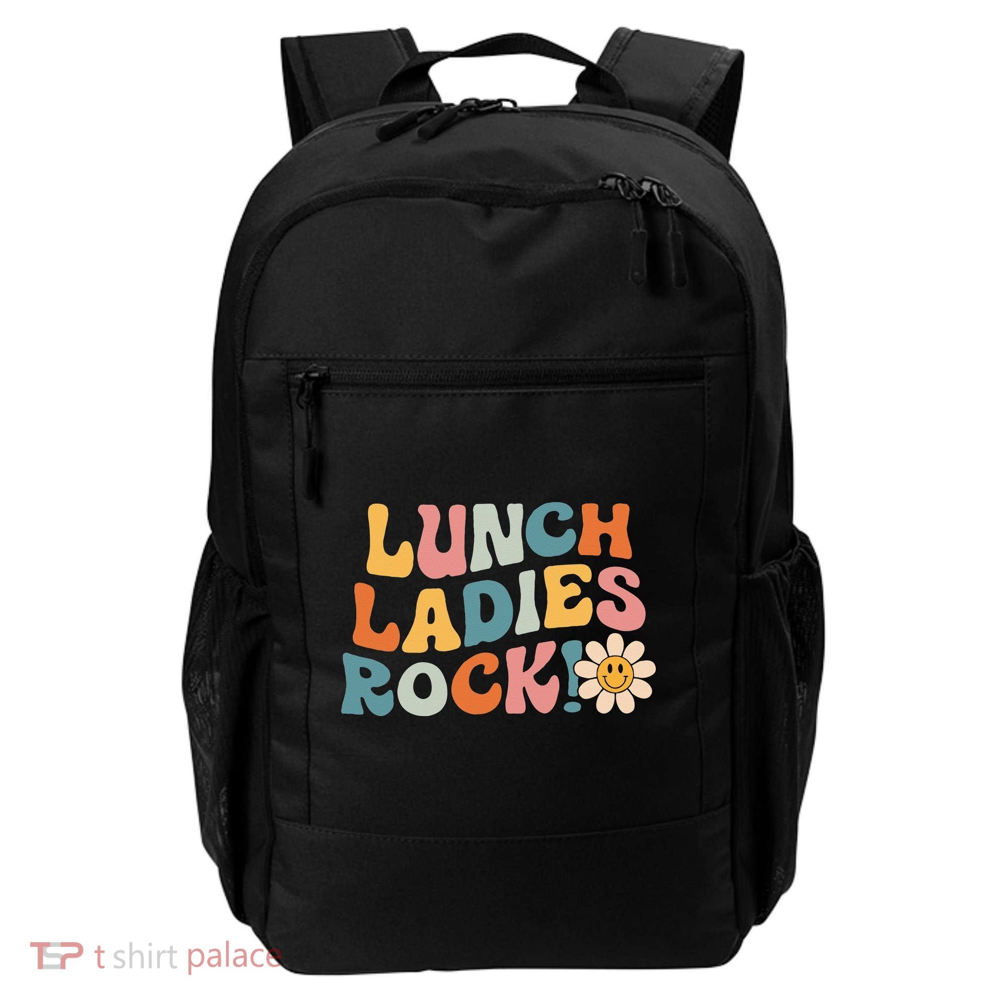 Lunch Ladies Rock! Retro Lunch Ladies Squad Cafeteria Crew Backpack