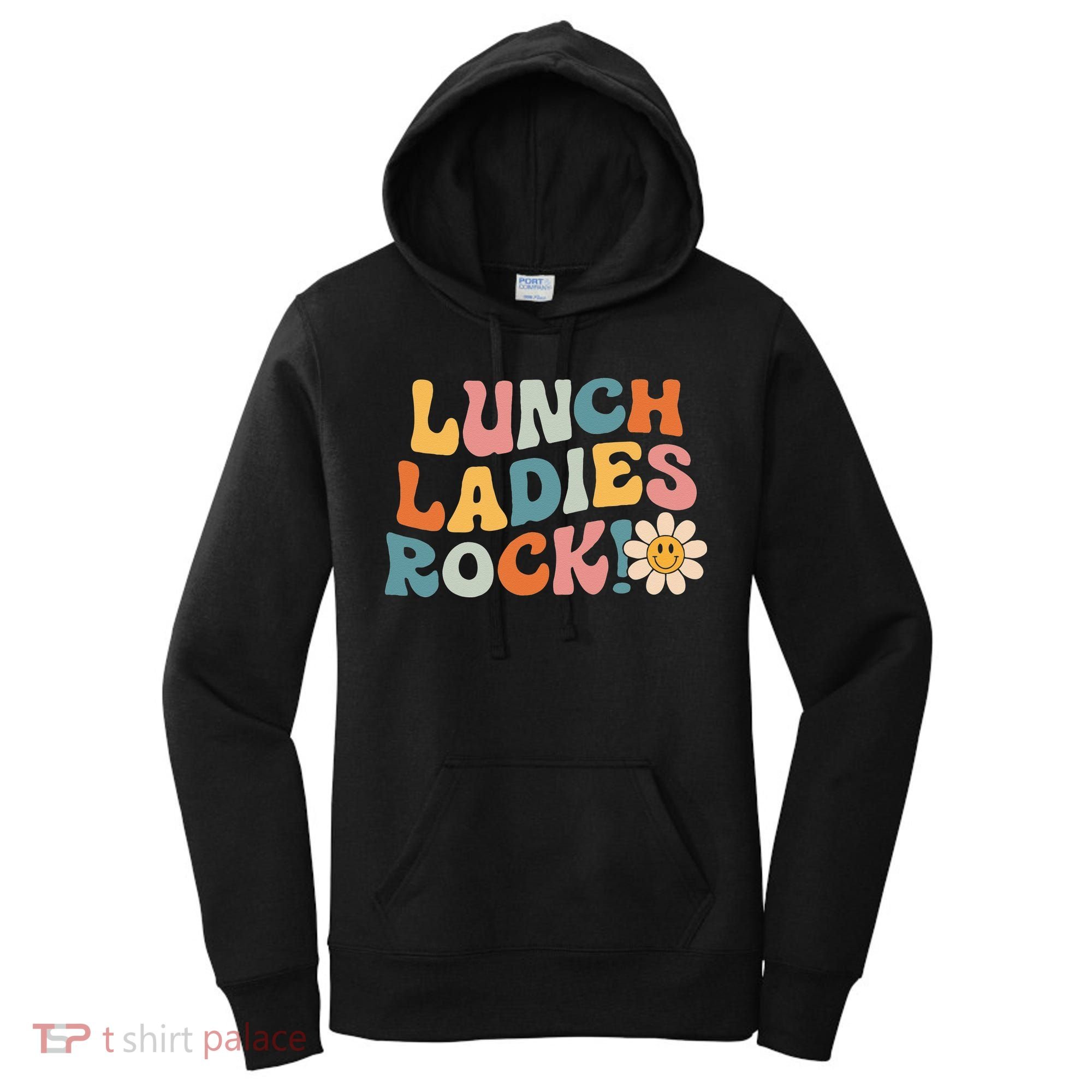 Lunch Ladies Rock! Retro Lunch Ladies Squad Cafeteria Crew Women's Hoodie