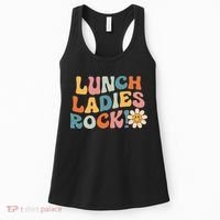 Lunch Ladies Rock! Retro Lunch Ladies Squad Cafeteria Crew Women's Tank Top thumb 0